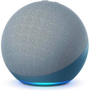 Amazon Echo (4th Gen) | Premium sound powered by Dolby and Alexa (Blue)
